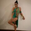 ltcouture latin in green dress